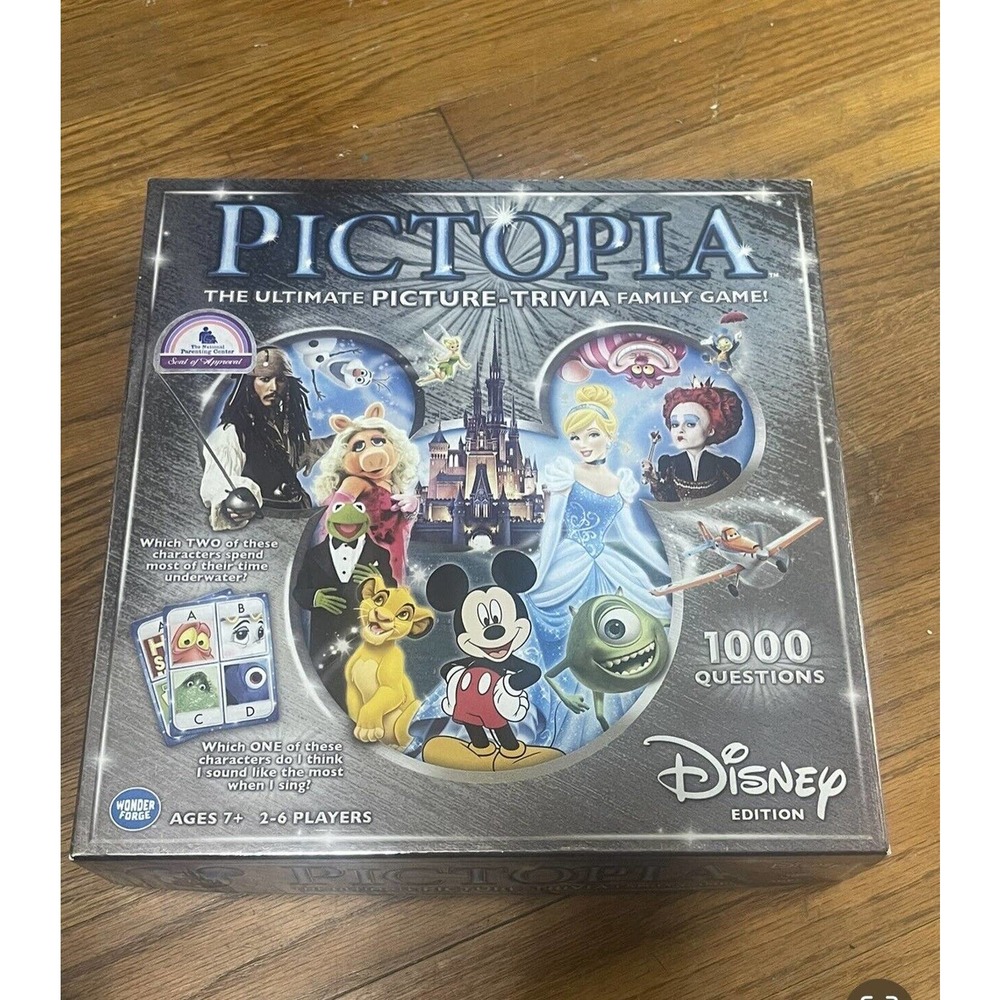 PICTOPIA: DISNEY EDITION Board Game PICTURE TRIVIA FAMILY AGES 7+